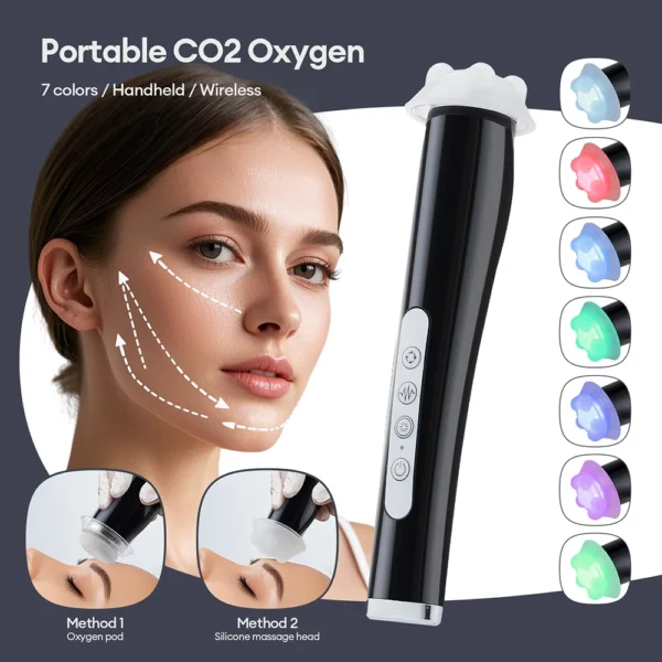 Oxygen Bubble Pen CO2 Oxygen Handheld Portable Facial Oxygen Bubble Beauty Device Tighten Skin And Eliminate Puffiness Skin Care